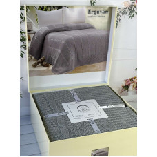 Erguvan gri в'язаний акріловий плед. Romeo Home Туреччина.