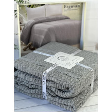 Erguvan gri в'язаний акріловий плед. Romeo Home Туреччина.