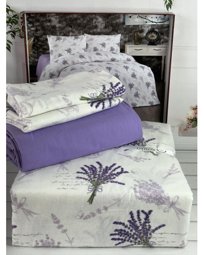 Lavender lila фланелева постіль.  розмір. Romeo Туреччина.