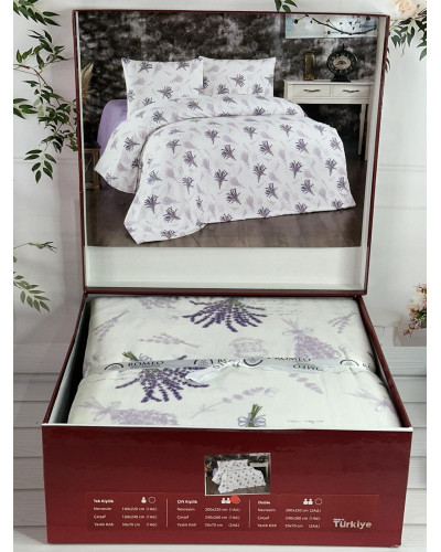 Lavender lila фланелева постіль.  розмір. Romeo Туреччина.