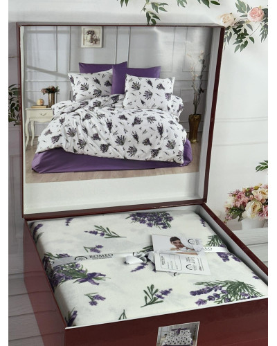 Lavender mor фланелева постіль.  розмір. Romeo Туреччина.