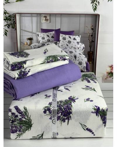 Lavender mor фланелева постіль.  розмір. Romeo Туреччина.