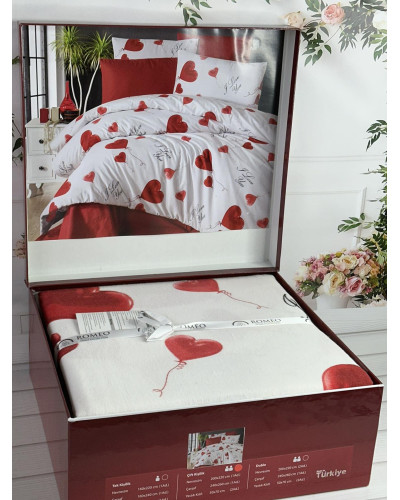 Love you фланелева постіль.  розмір. Romeo Туреччина.