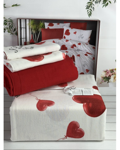 Love you фланелева постіль.  розмір. Romeo Туреччина.