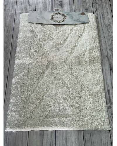 Parket krem. Килимки в ванну кімнату 2в1. Pammuks Collection Туреччина