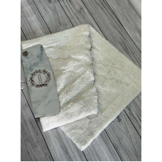 Parket krem. Килимки в ванну кімнату 2в1. Pammuks Collection Туреччина