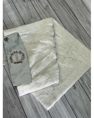Parket krem. Килимки в ванну кімнату 2в1. Pammuks Collection Туреччина