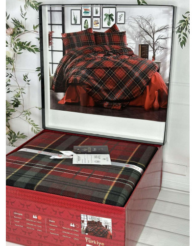 Red rose фланелева постіль.  розмір. BELIZZA Туреччина.