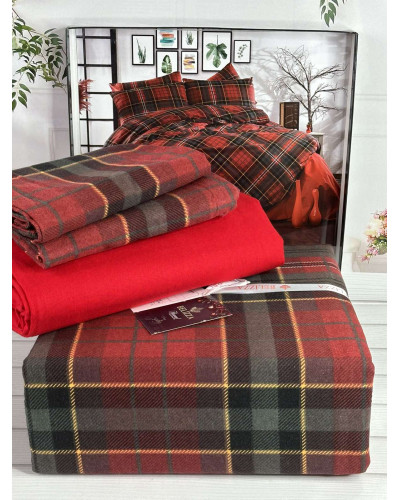 Red rose фланелева постіль.  розмір. BELIZZA Туреччина.