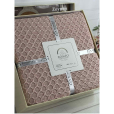 Zeynep persik в'язаний акріловий плед. Romeo Home Туреччина.