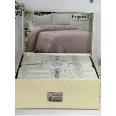 Erguvan bej в'язаний акріловий плед. Romeo Home Туреччина.