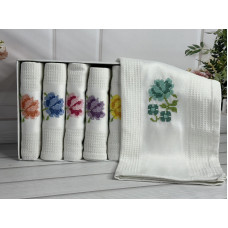 Hamdi beyazсм., 6 шт/уп. Вафельні кухонні рушники.