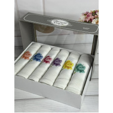 Hamdi beyazсм., 6 шт/уп. Вафельні кухонні рушники.