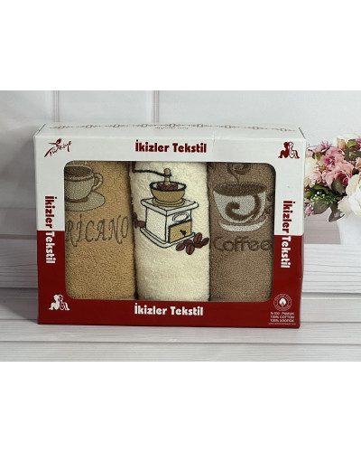 ikizler 004 см., 3 шт/уп., кухонні махрові рушники.
