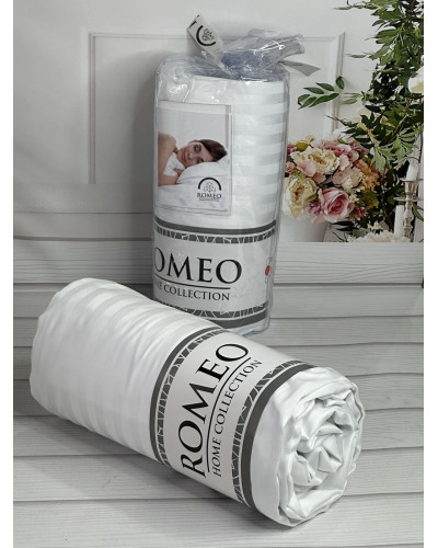 Line Beyaz см. Простирадло на резинці. Сатин-страйп. Romeo Туреччина.