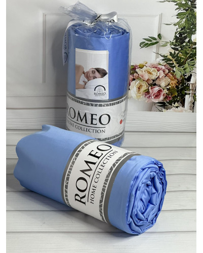 Duz Blue см., сатинове простирадло на резинці. RomeoТуреччина.