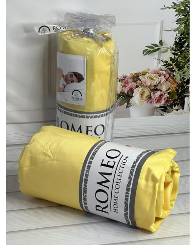 Duz Yellow см., сатинове простирадло на резинці. RomeoТуреччина.
