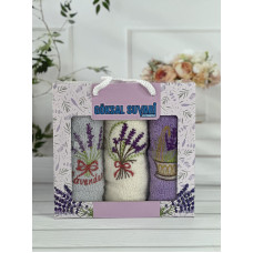 Suvari lavanta 3в1 Махрові рушники см. Бавовна. Туреччина.