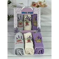Suvari lavanta 3в1 Махрові рушники см. Бавовна. Туреччина.