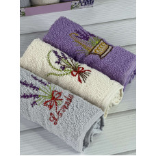 Suvari lavanta 3в1 Махрові рушники см. Бавовна. Туреччина.
