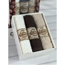 Vevien kofe 3в1 Махрові рушники см. Бавовна. Туреччина.