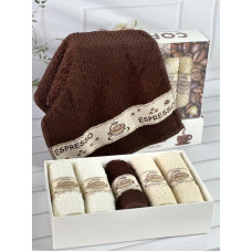 Vevien kofe 6в1 Махрові рушники см. Бавовна. Туреччина.