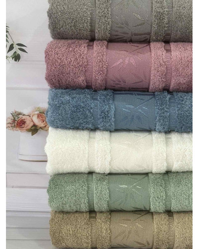 Bamboo бамбукові рушники 70х140см., 6шт/уп. Sweet dream Туреччина