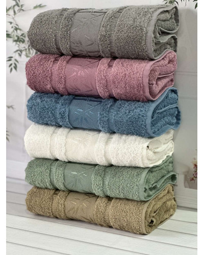 Bamboo бамбукові рушники 70х140см., 6шт/уп. Sweet dream Туреччина