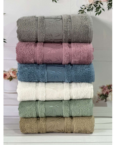 Bamboo бамбукові рушники 50х90см., 6шт/уп. Sweet dream Туреччина