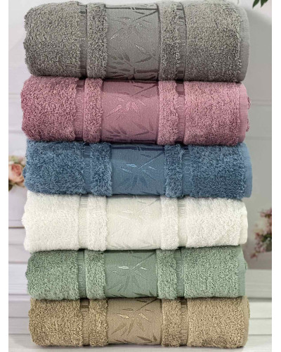 Bamboo бамбукові рушники 50х90см., 6шт/уп. Sweet dream Туреччина