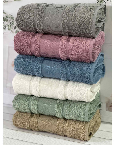 Bamboo бамбукові рушники 50х90см., 6шт/уп. Sweet dream Туреччина