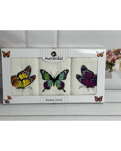 Merzuka butterfly Махрові рушники см., 3шт.