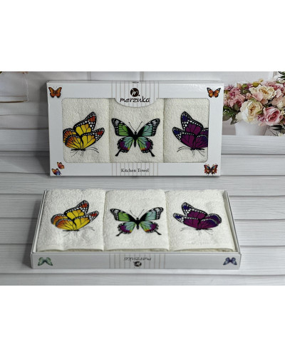 Merzuka butterfly Махрові рушники см., 3шт.