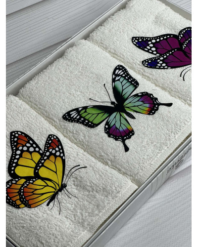 Merzuka butterfly Махрові рушники см., 3шт.