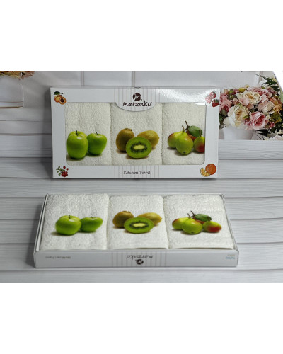 Merzuka kiwi Махрові рушники см., 3шт.