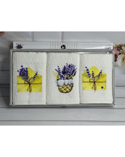 Merzuka lavanta yellow Махрові рушники см., 3шт.