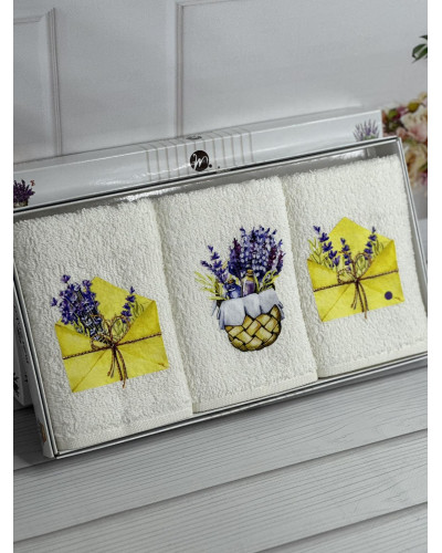 Merzuka lavanta yellow Махрові рушники см., 3шт.