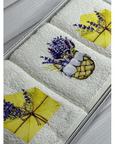 Merzuka lavanta yellow Махрові рушники см., 3шт.