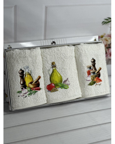 Merzuka olive Махрові рушники см., 3шт.