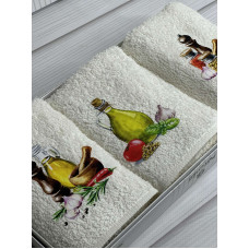 Merzuka olive Махрові рушники см., 3шт.