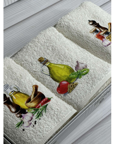 Merzuka olive Махрові рушники см., 3шт.