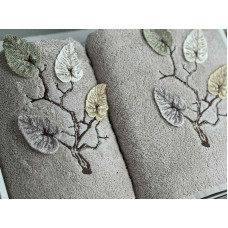 Piante Listik gul 3D 2в1 бавовняні рушники.Туреччина.