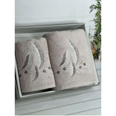 Piante pero gul 3D 2в1 бавовняні рушники.Туреччина.