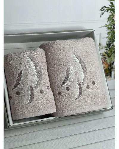 Piante pero gul 3D 2в1 бавовняні рушники.Туреччина.