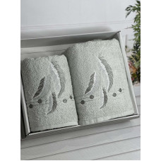 Piante pero mint 3D 2в1 бавовняні рушники.Туреччина.