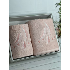 Piante pero pembe 3D 2в1 бавовняні рушники.Туреччина.