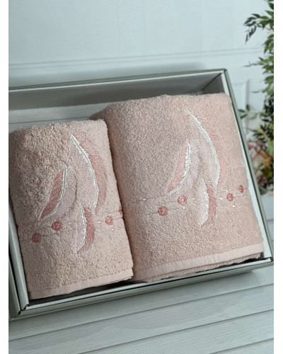 Piante pero pembe 3D 2в1 бавовняні рушники.Туреччина.