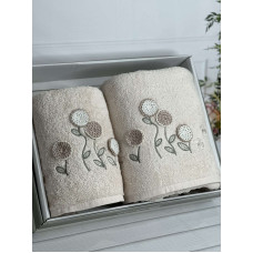 Piante ramaska bej 3D 2в1 бавовняні рушники.Туреччина.