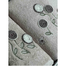 Piante ramaska gul 3D 2в1 бавовняні рушники.Туреччина.