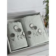 Piante ramaska mint 3D 2в1 бавовняні рушники.Туреччина.